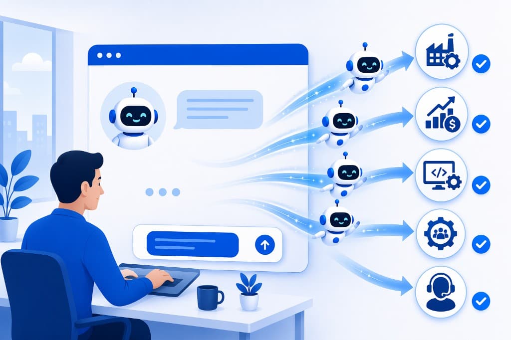 Enterprise teams using AI staff across departments